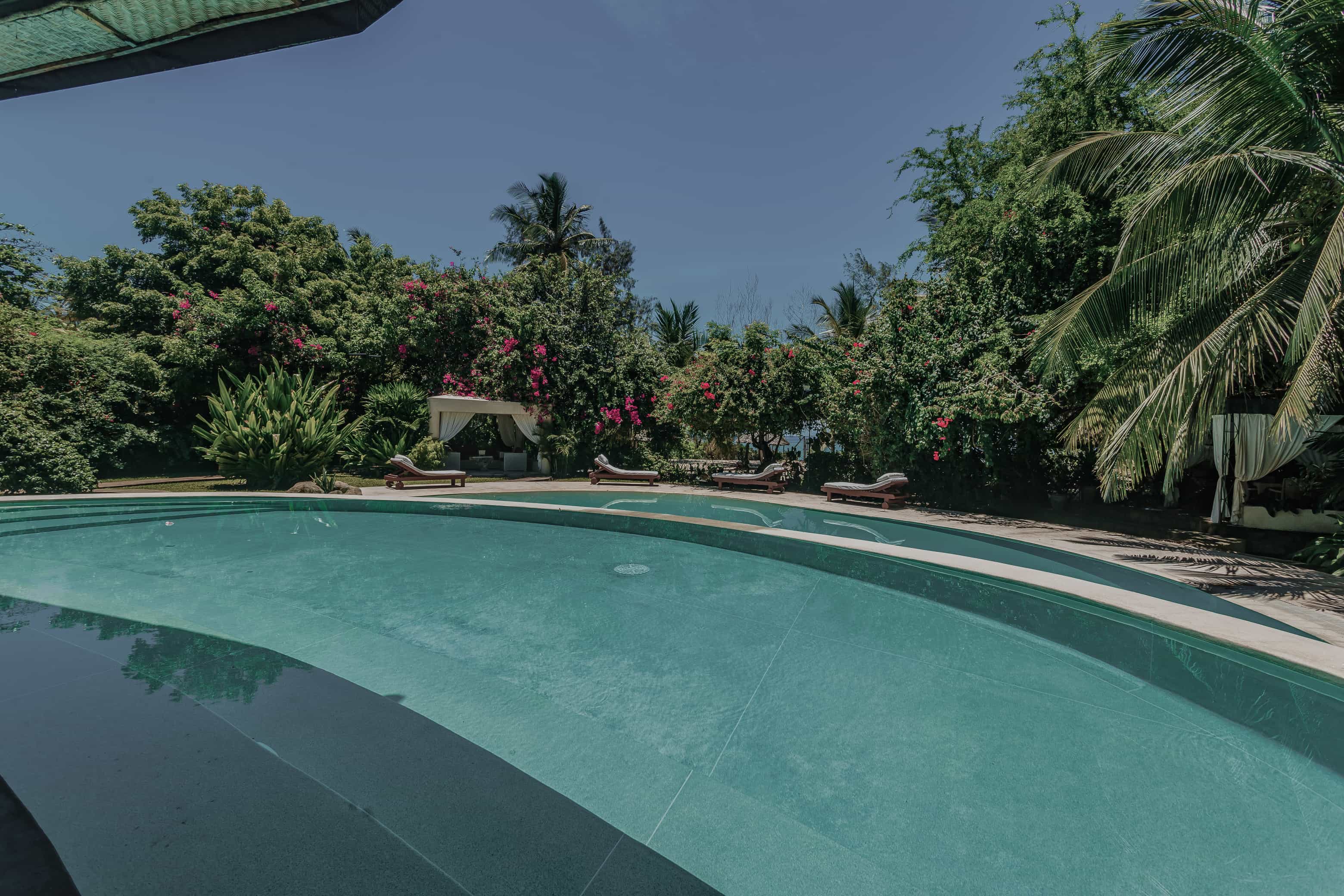 Villa poolside